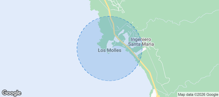 Los Molles Airbnb map